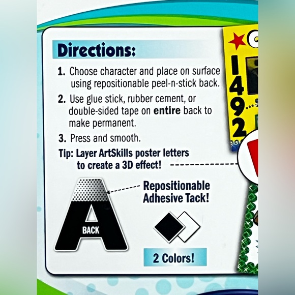 Repositionable Poster Letters & Numbers - Picture 4 of 11